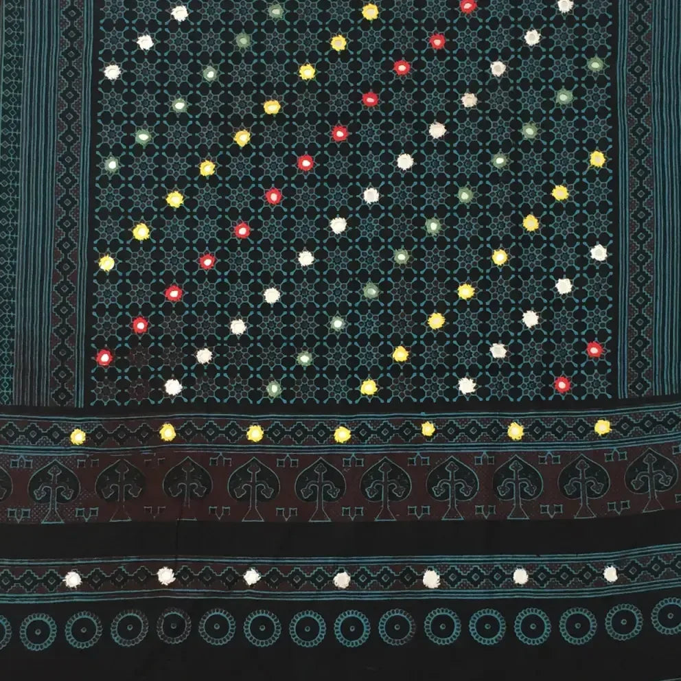 Ajrak Shawl — No. 006 — detail