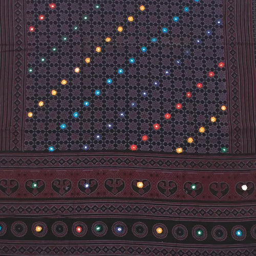 Ajrak Shawl — No. 007 — detail