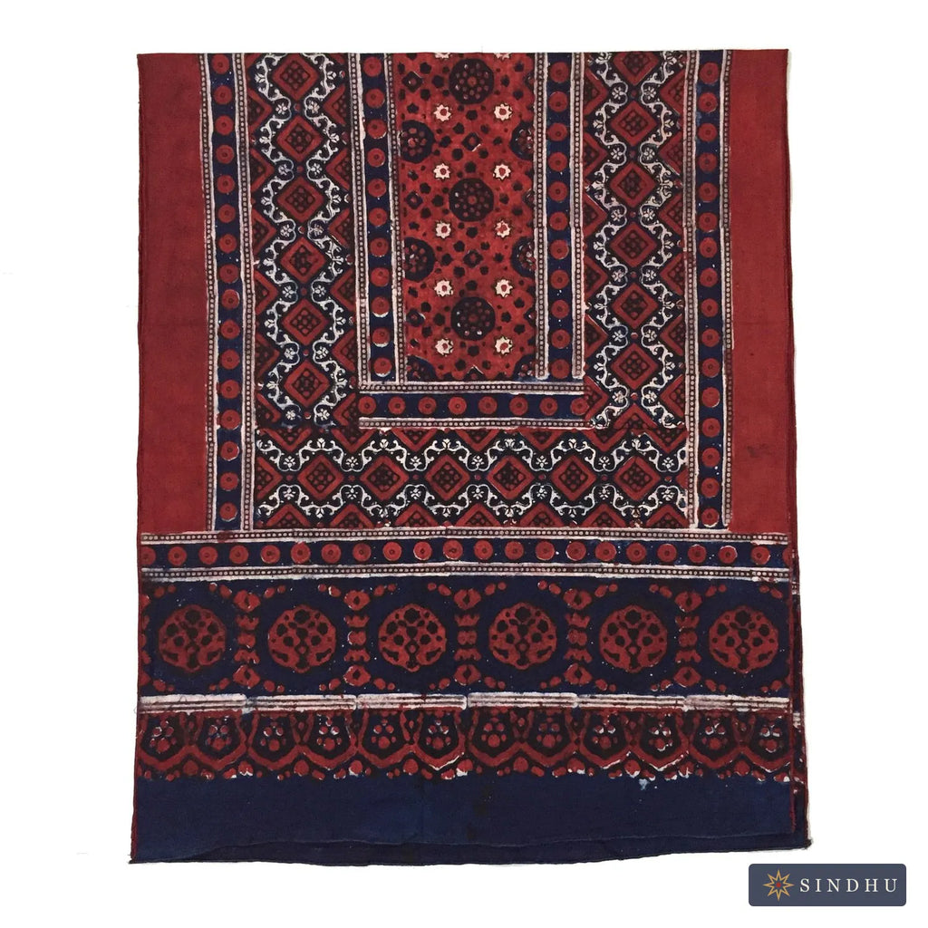 Kids Ajrak Shawl — No. 008