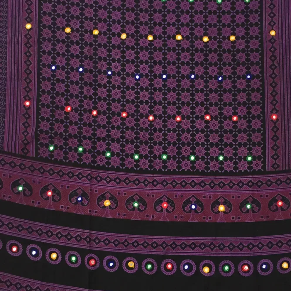 Ajrak Shawl — No. 014 — detail