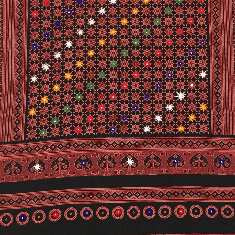 Ajrak Shawl — No. 016 — detail