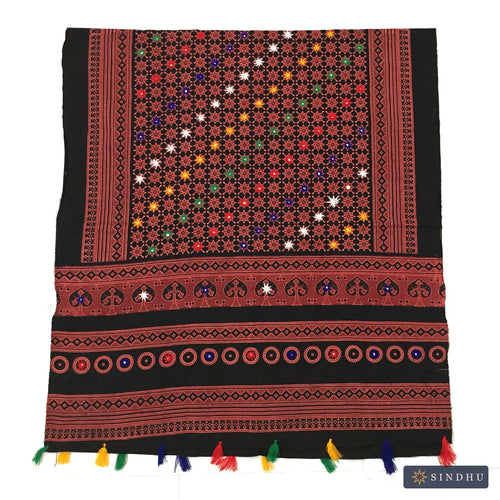 Ajrak Shawl — No. 016