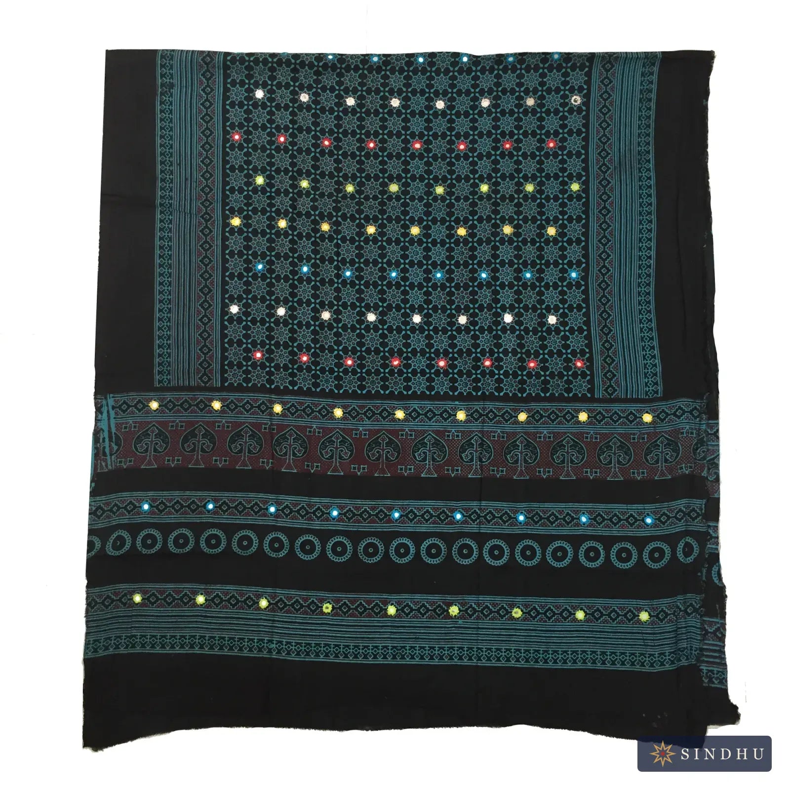 Ajrak Shawl — No. 017