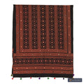 Mirror-Work Ajrak Shawl — No. 019