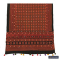 Mirror-Work Ajrak Shawl — No. 020