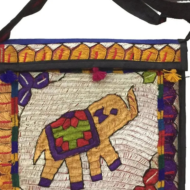 Hand-Embroidered Bag — No. 003 — detail