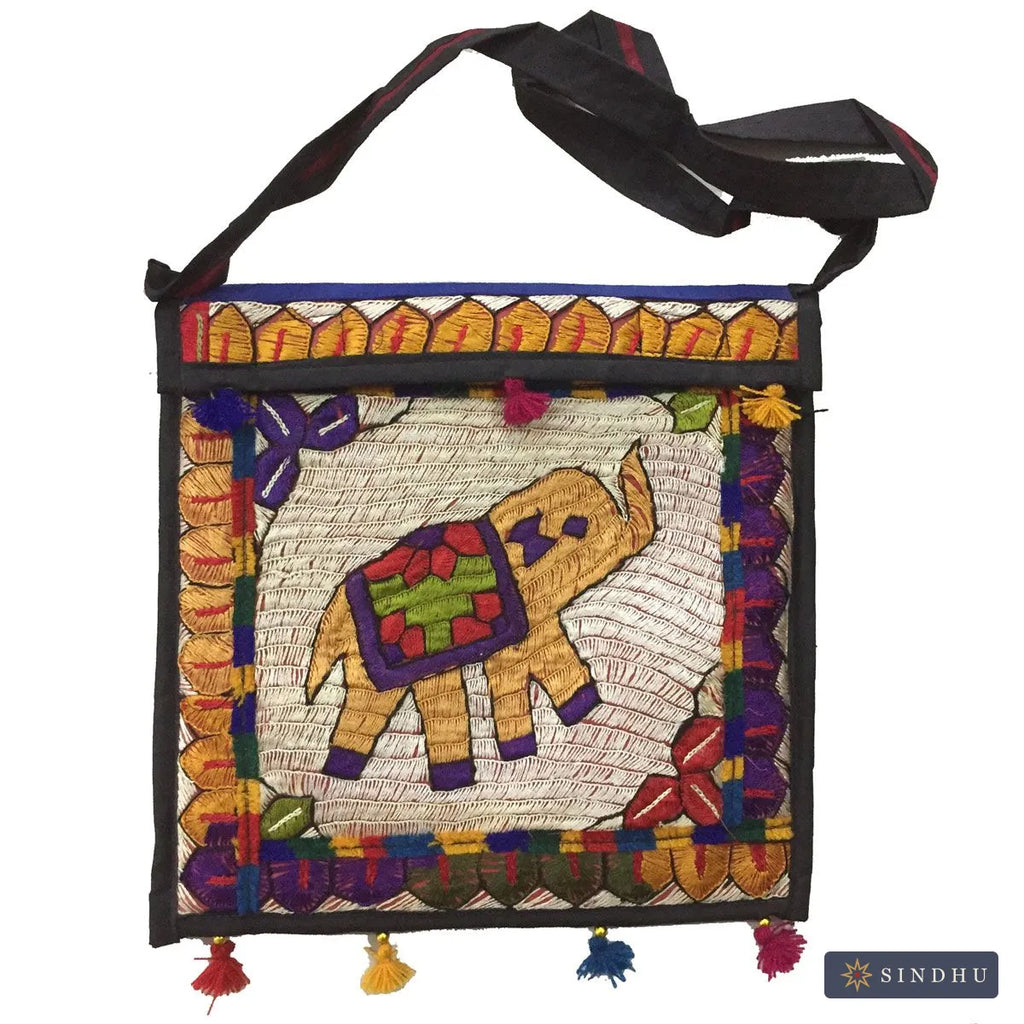 Hand-Embroidered Bag — No. 003