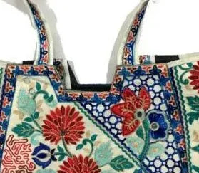 Hand-Embroidered Bag — No. 006 — detail