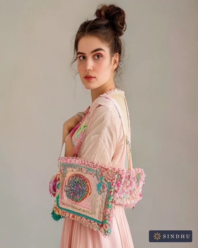 Hand-Embroidered Bag — No. 008