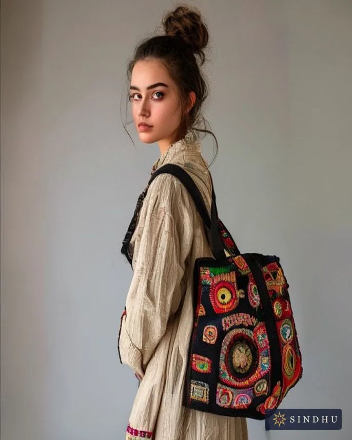 Hand-Embroidered Bag — No. 010