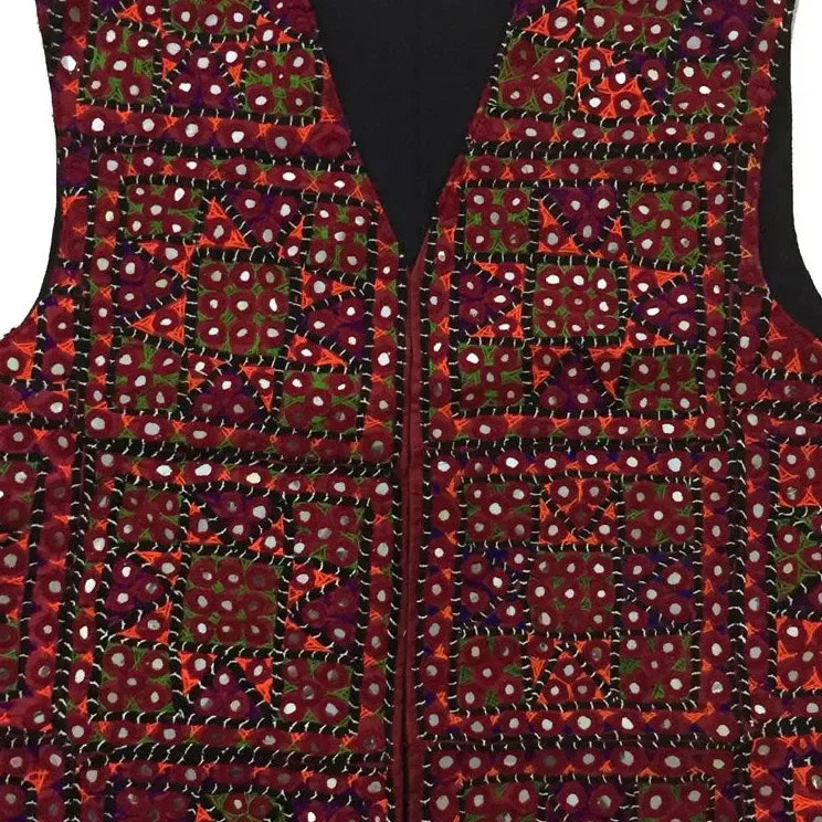 Women's Embroidered Koti — No. 019 — detail