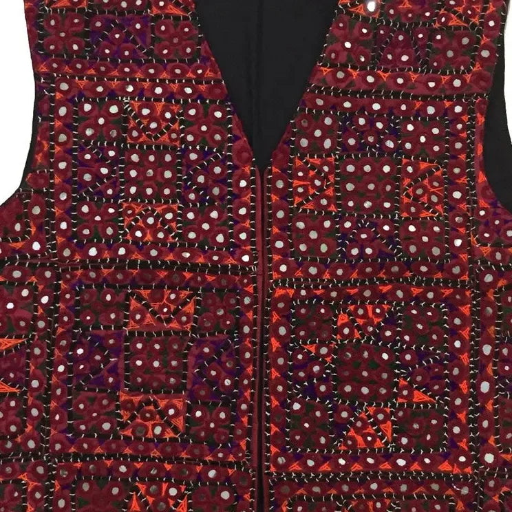 Women's Embroidered Koti — No. 020 — detail