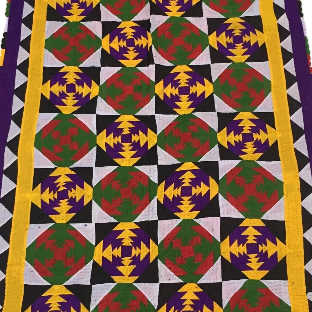 Sindhi Ralli Quilt — No. 004 — detail