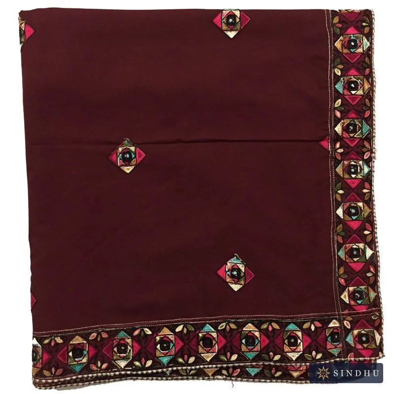 Women's Embroidered Shawl — No. 002