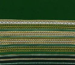 Men's Embroidered Shawl — No. 013 — detail