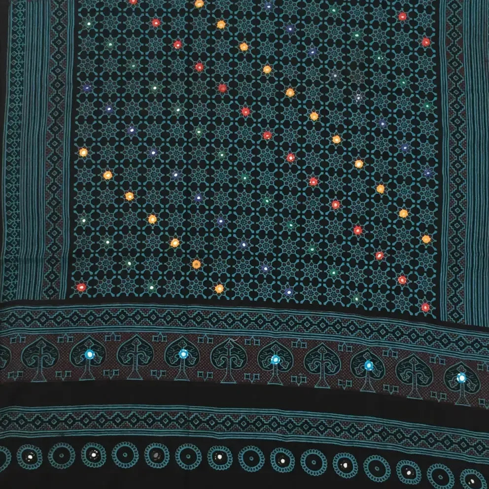 Mirror-Work Shawl — No. 014 — detail