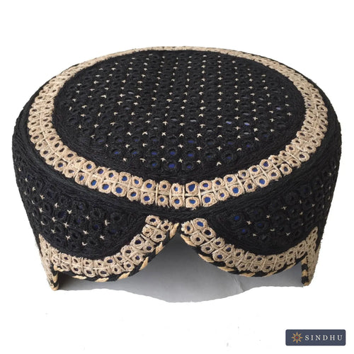 Black Sindhi Topi — No. 002