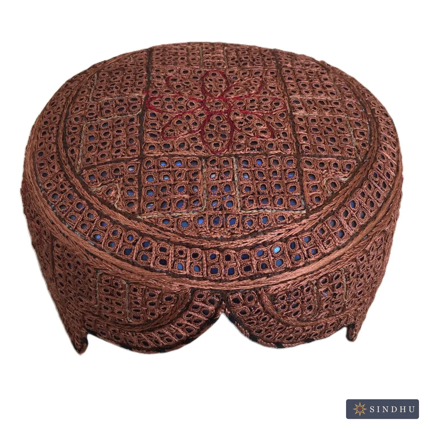 Brown Sindhi Topi — No. 006